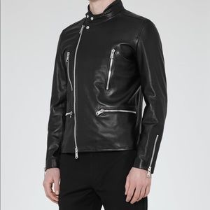 Men’s Reiss Rod Large Leather Jacket